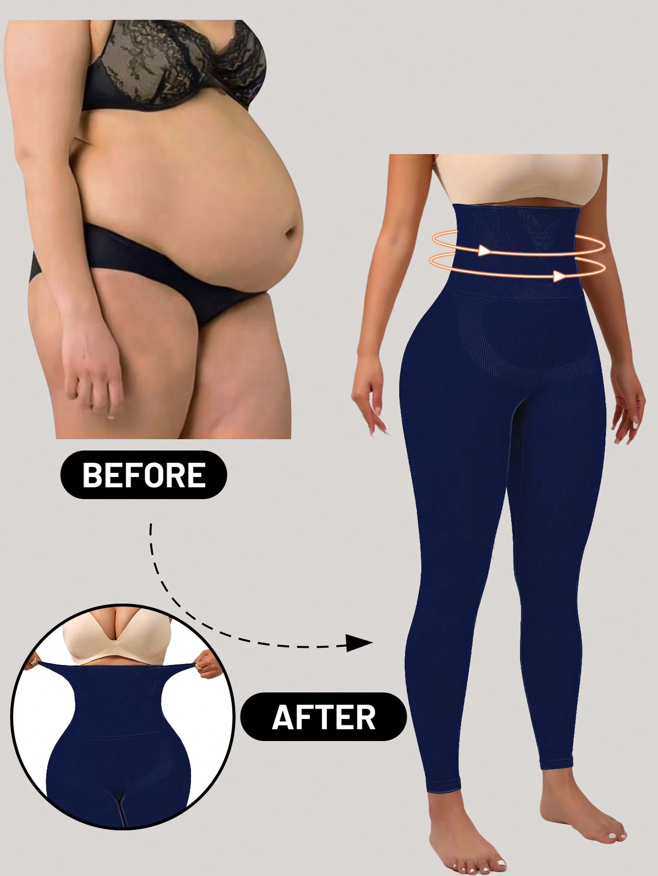 1pc High Waist Tummy Control Yoga Pants