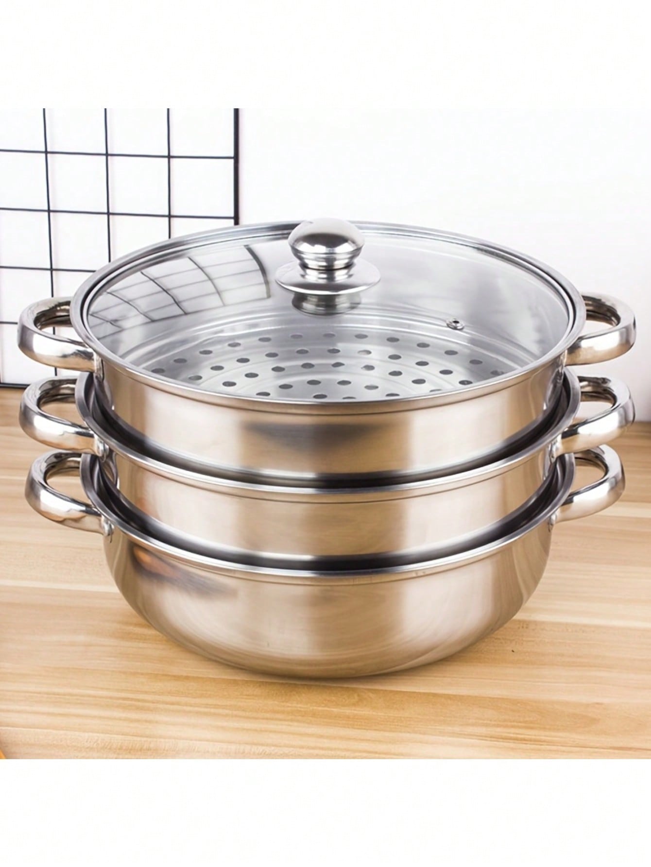 Thickened Stainless Steel Steamer Pot Suitable For Home Use