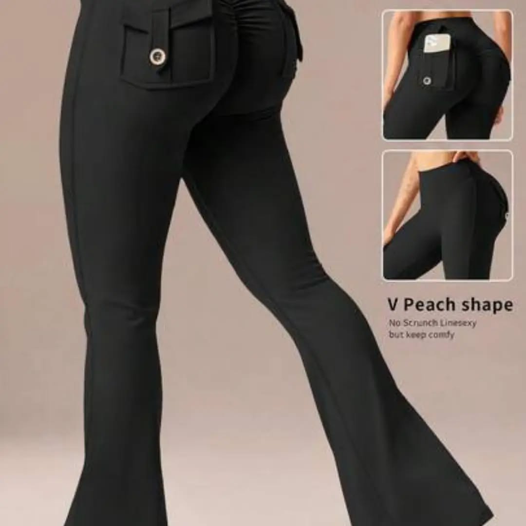 6pecil Women's Outdoor Pocket Flare Leggings