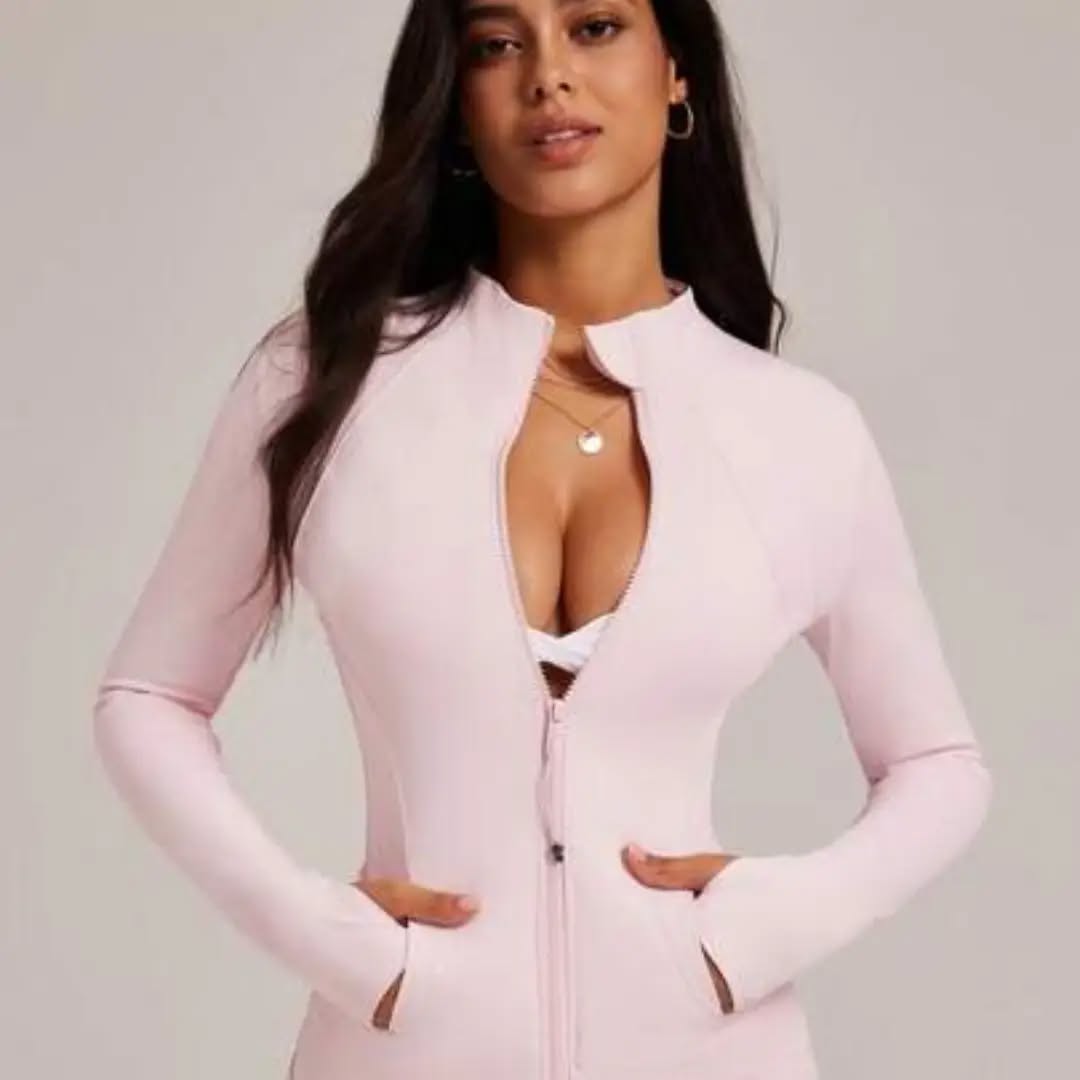 VUTRU Women's Long Sleeve Jacket With Thumb Holes