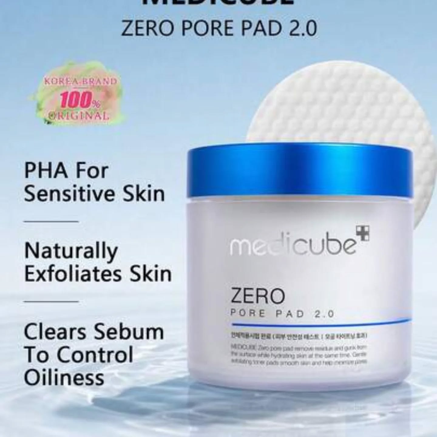 Medicube ZERO PORE PAD 2.0 155g/5.46oz Double-Sided Cotton Pads