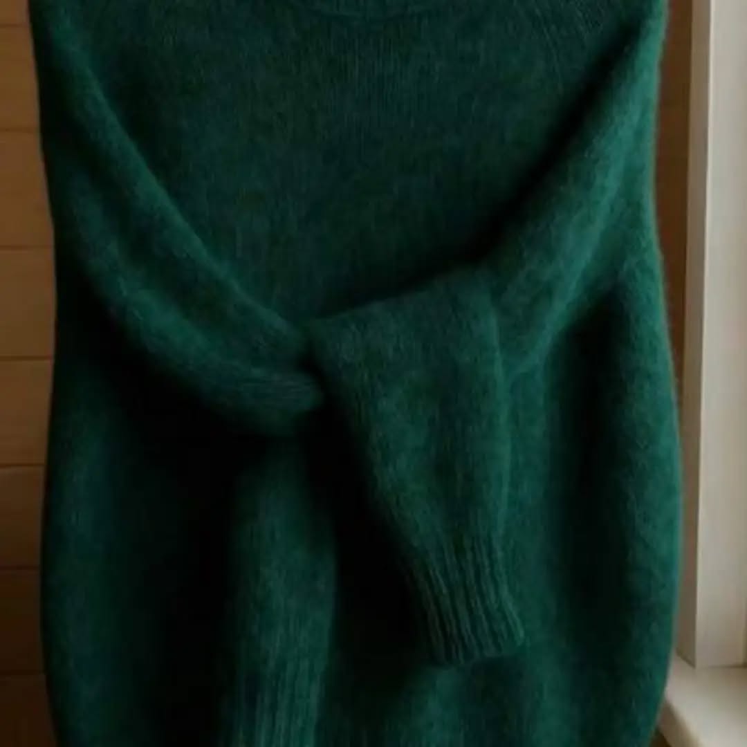 Women's Brushed Mohair Sweater - French Inspired Raglan Sleeve