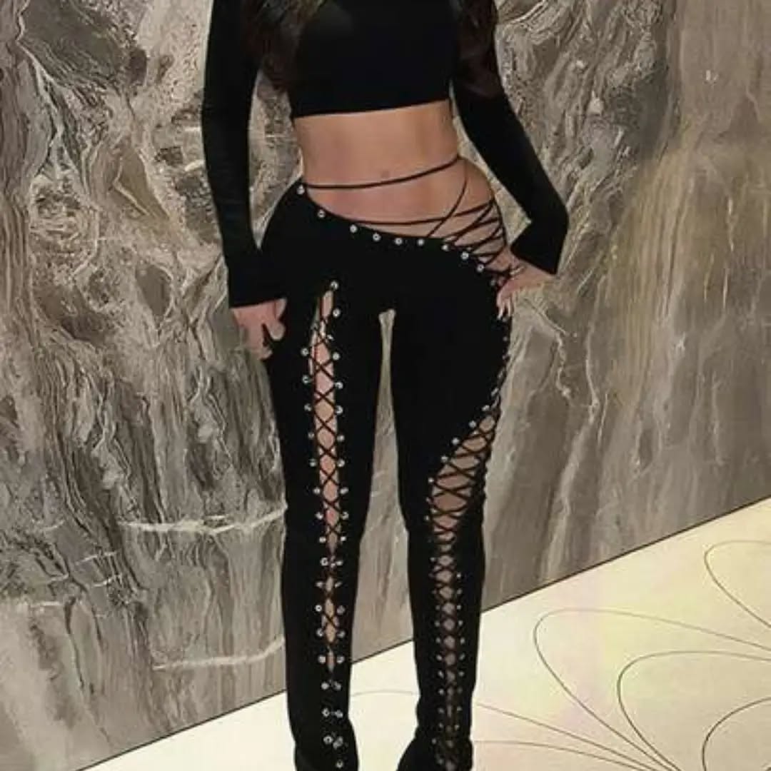 New Women's Long Sleeve Top & Skinny Pants Set