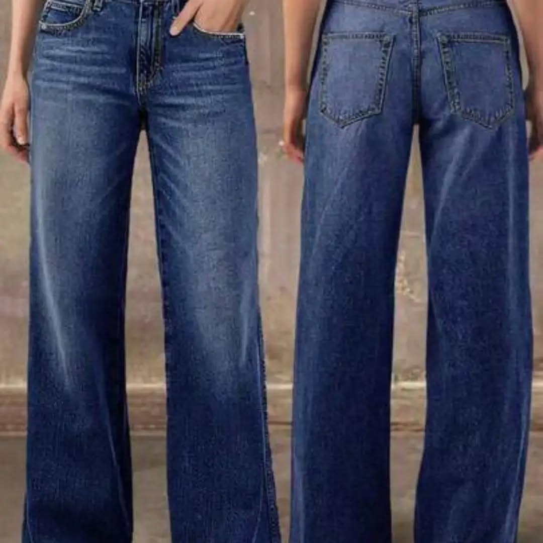 New Fashion Women Straight Leg Jeans
