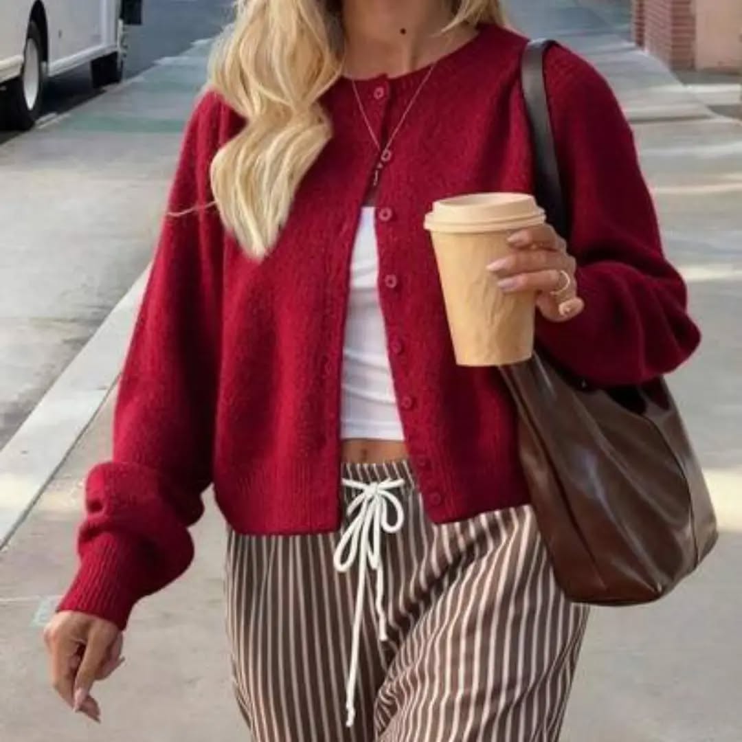 FOR BEAUTY Autumn Y2K Women's Cardigan