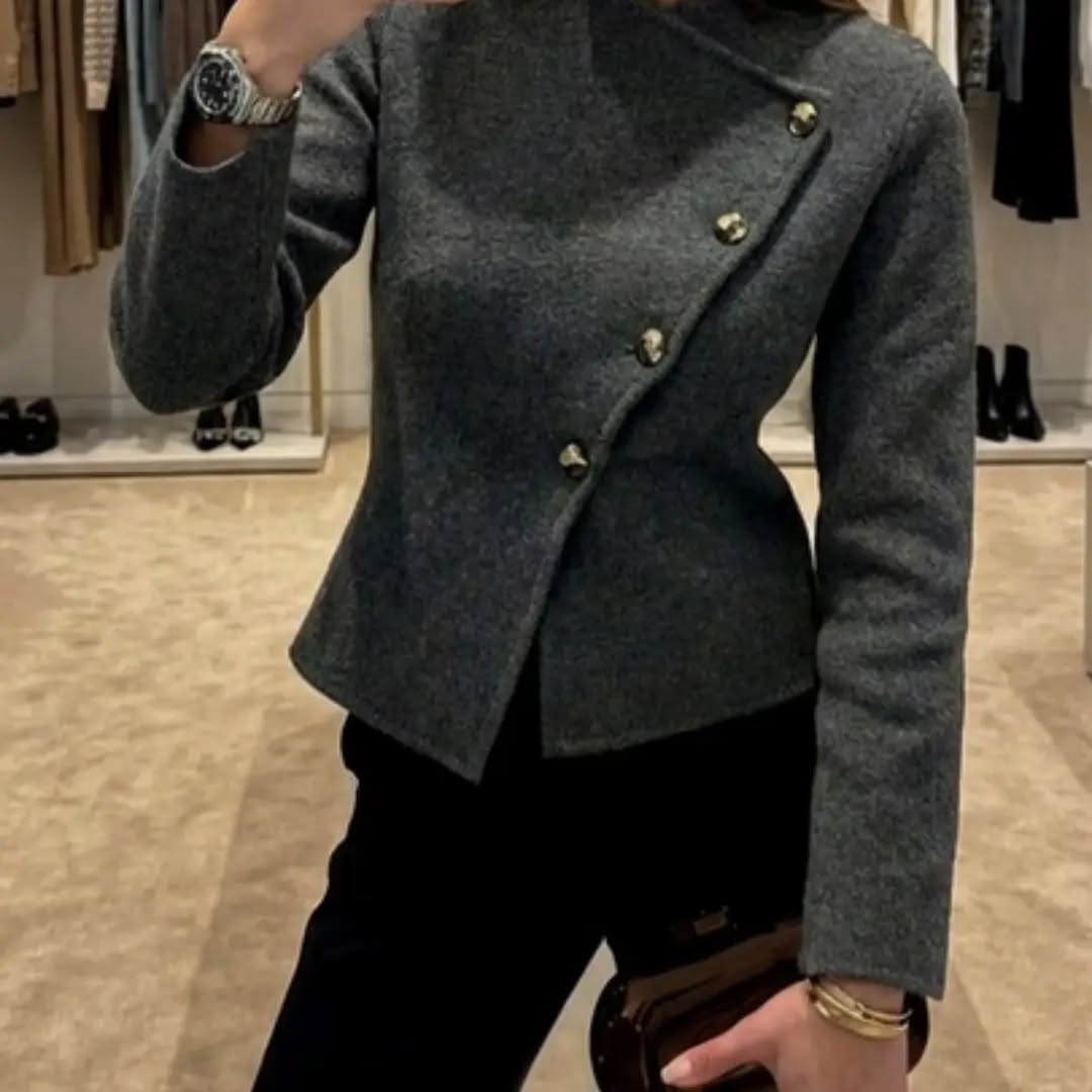 Women's Y2K Grey Knitted Cardigan